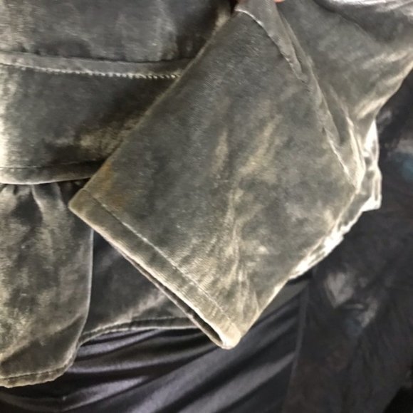 Vintage Victorian Style Crushed Velvet Jacket - Picture 5 of 6